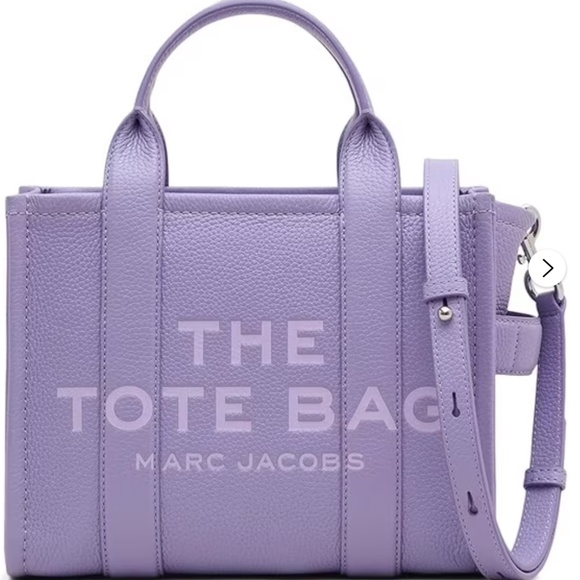 NWT MARC JACOBS SMALL LEATHER TOTE lavender color - Picture 2 of 8